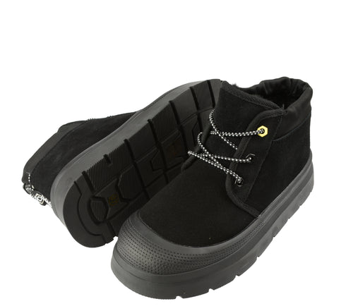 Ghete casual, dama, FEELING, UG-1 negru, piele intoarsa